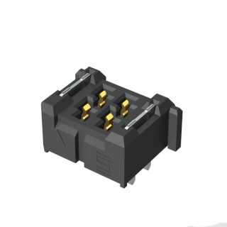 Samtec UMPS Series Straight Through Hole PCB Header 2 Contacts 2 mm Pitch 1 Row Shrouded UMPS-02-03.5-G-VT-SM-WT-K