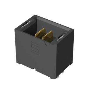 Samtec UMPT Series Straight Through Hole PCB Header 2 Contact 2 mm Pitch 1 Row Shrouded UMPT-02-06.5-G-VT-SM-WT-K