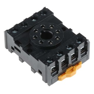 Omron MKS 8 Way 250V AC DIN Rail Relay Socket with Screw Terminals for MK2PN-S Series PF083A-E