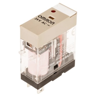Omron Power Relay, 24V ac Coil, 10A Switching Current, Silver Alloy Contacts, SPDT, Quick Connect G2R-1-SN 24VAC (S)