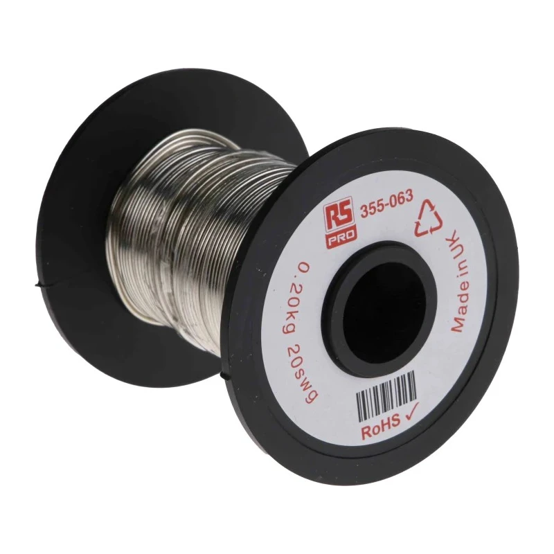 RS PRO Tinned Copper Wire 0.91 mm OD Single Strand 34.6 m Reel 355-063