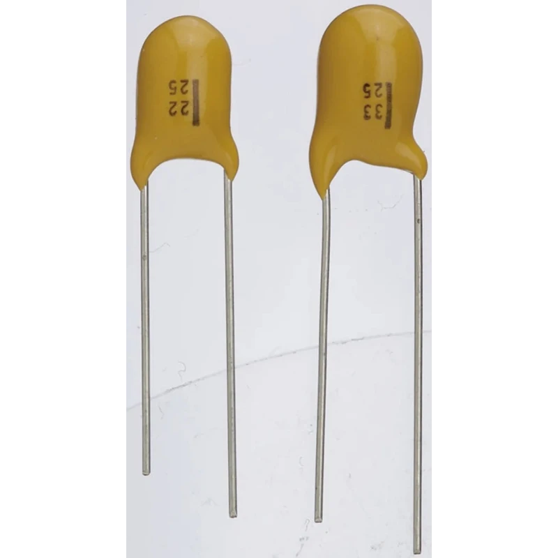 TANCAP TECHNOLOGY MnO2 Tantalum Capacitor 100 nF 35V dc Through Hole TBM Series 
