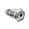 Arcolectric (Bulgin) Ltd Illuminated Latching Push Button Switch DPDT Blue LED Panel Mount 16.2 mm Cutout MP0045