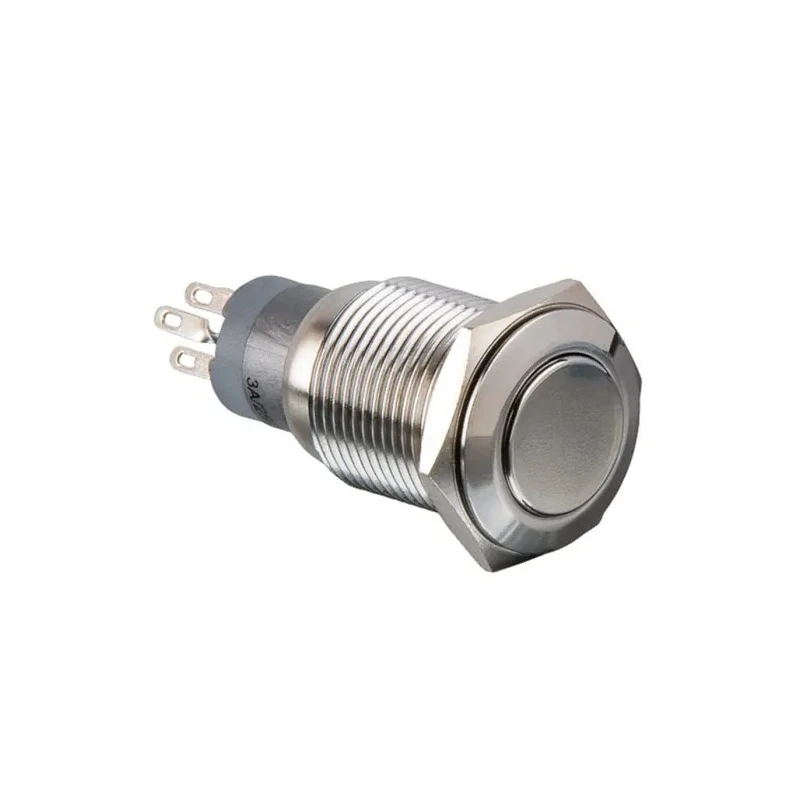 Arcolectric (Bulgin) Ltd MP0045 Series Push Button Switch Momentary Panel Mount 16.2 mm Cutout DPDT IP67 250 V AC MP0045