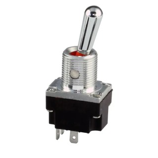 Honeywell Technologies Toggle Switch Panel Mount On-Off DPST Solder Terminal 28 V dc 28 V ac 2MT1-6
