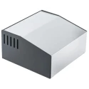 Hammond 500 Series Grey Aluminium Steel Desktop Enclosure Sloped Front 180 mm x 196 mm x 100 mm 500-0940