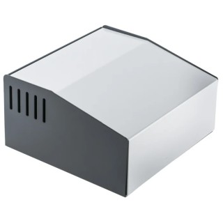 Hammond 500 Series Grey Aluminium Steel Desktop Enclosure Sloped Front 180 mm x 196 mm x 100 mm 500-0940