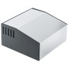 Hammond 500 Series Grey Aluminium Steel Desktop Enclosure Sloped Front 180 mm x 196 mm x 100 mm 500-0940