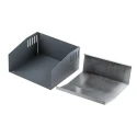 Hammond 500 Series Grey Aluminium Steel Desktop Enclosure Sloped Front 180 mm x 196 mm x 100 mm 500-0940