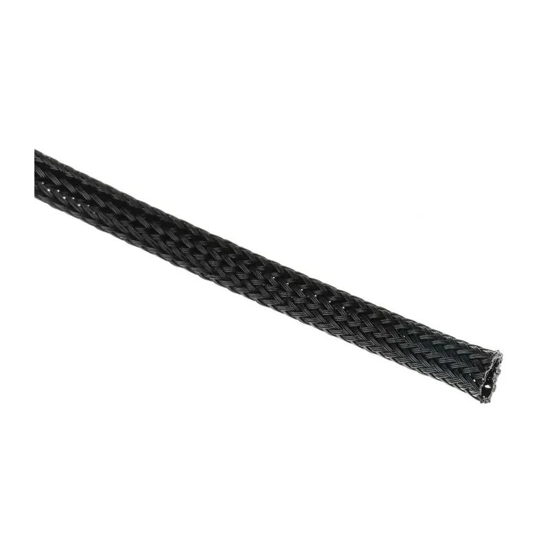 HellermannTyton Expandable Braided Polyethylene Terephthalate Cable Sleeve Black 5m Length 3-9 mm 170-10500 HEGP05-PET-BK
