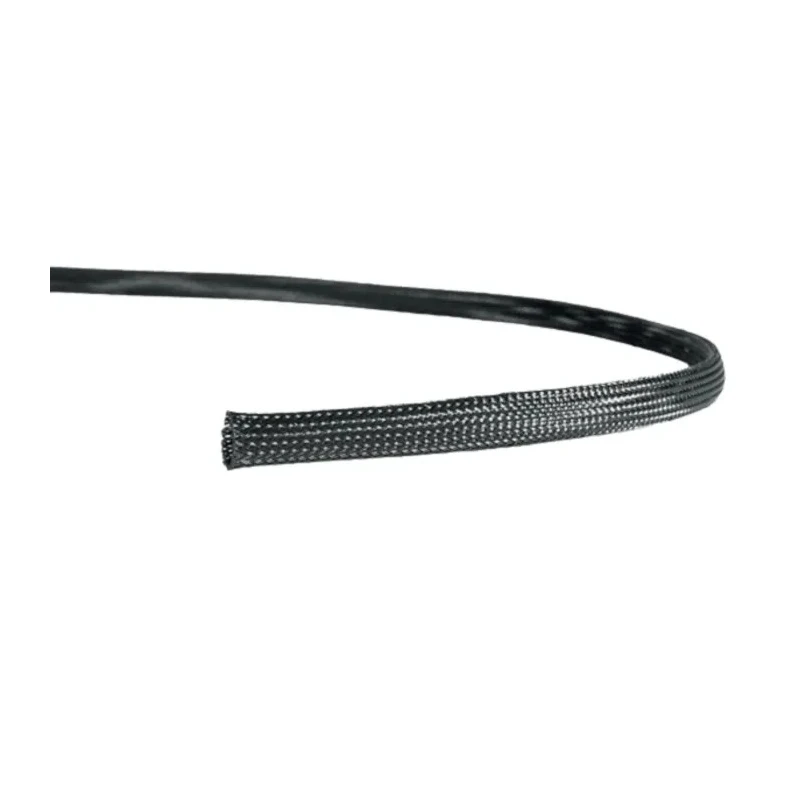 HellermannTyton Expandable Braided Polyethylene Terephthalate Black Cable Sleeve 5m Length 7 mm 170-10400 HEGP04-PET-BK