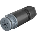 Wieland 3 Series Cable Circular Connector Female Screw 2-Pole 8A IP66 IP68 IP69 41.021.3041.4