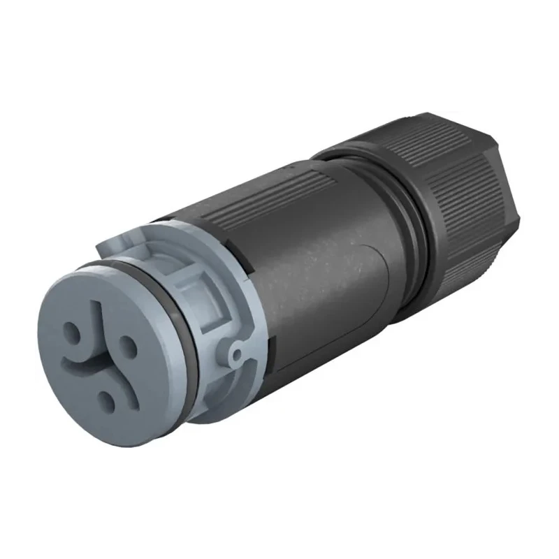 Wieland 3 Series Cable Circular Connector Female Screw 2-Pole 8A IP66 IP68 IP69 41.021.3041.4