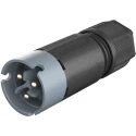 Wieland RST 08i2/3 Series 2-Pole Cable Male Connector Male Screw Termination 8A 120V IP69 IP68 IP66 41.022.3041.4