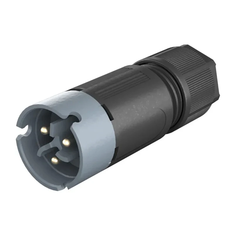 Wieland RST 08i2/3 Series 2-Pole Cable Male Connector Male Screw Termination 8A 120V IP69 IP68 IP66 41.022.3041.4