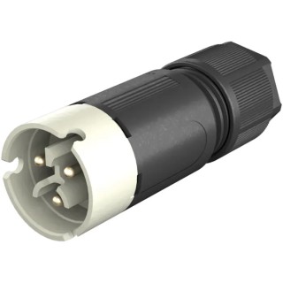 Wieland RST 08i2/3 Series Cable Circular Connector Male Screw Termination 2-Pole 8A IP68 IP66 IP69 41.022.3041.8