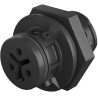 Wieland 3-Series Panel Mount Circular Connector Male Screw 2-Pole 8A IP69 IP68 IP66 41.021.4043.9