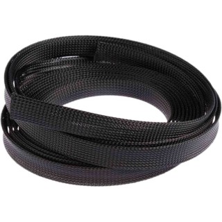 HellermannTyton Expandable Braided Polyethylene Terephthalate Black Cable Sleeve 5m Length 14-26mm 170-12000 HEGP20-PET-BK