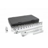 GearWrench 19-Piece 1/2 in 12 Point Socket Set, Alloy Steel, Chrome Finish 80792