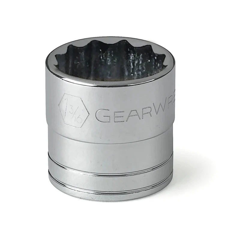GearWrench 19-Piece 1/2 in 12 Point Socket Set, Alloy Steel, Chrome Finish 80792