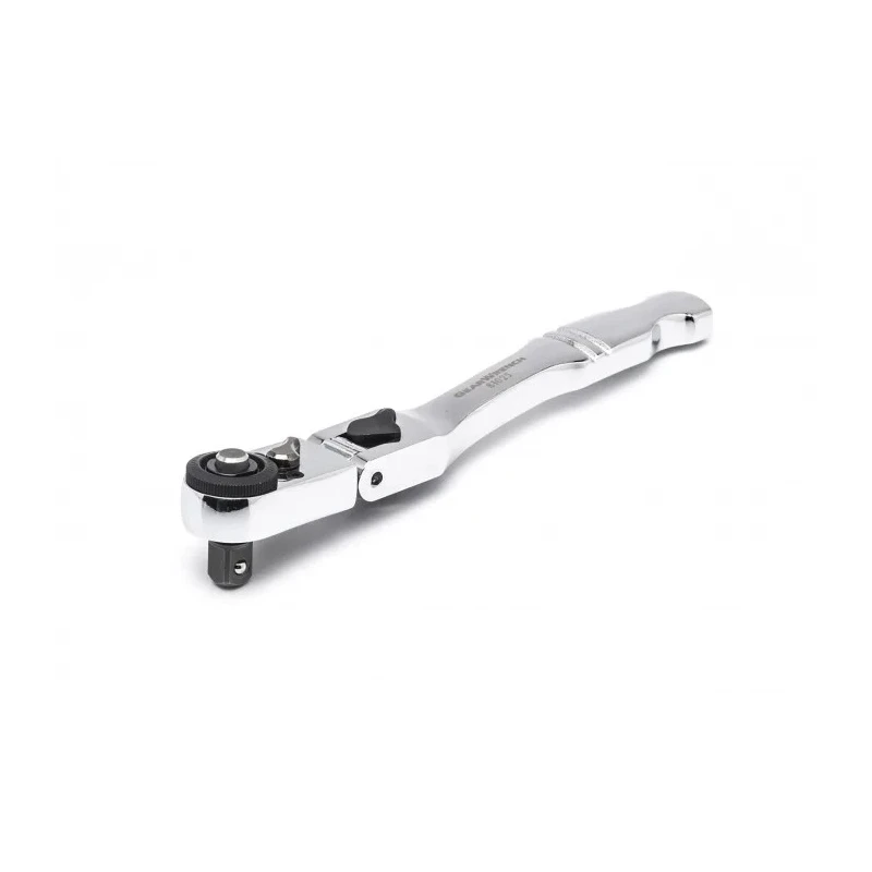GearWrench 1/4 in Ratchet Socket Wrench with Ratchet Handle, Alloy Steel, Chrome Full Polish, 6in Overall 81025