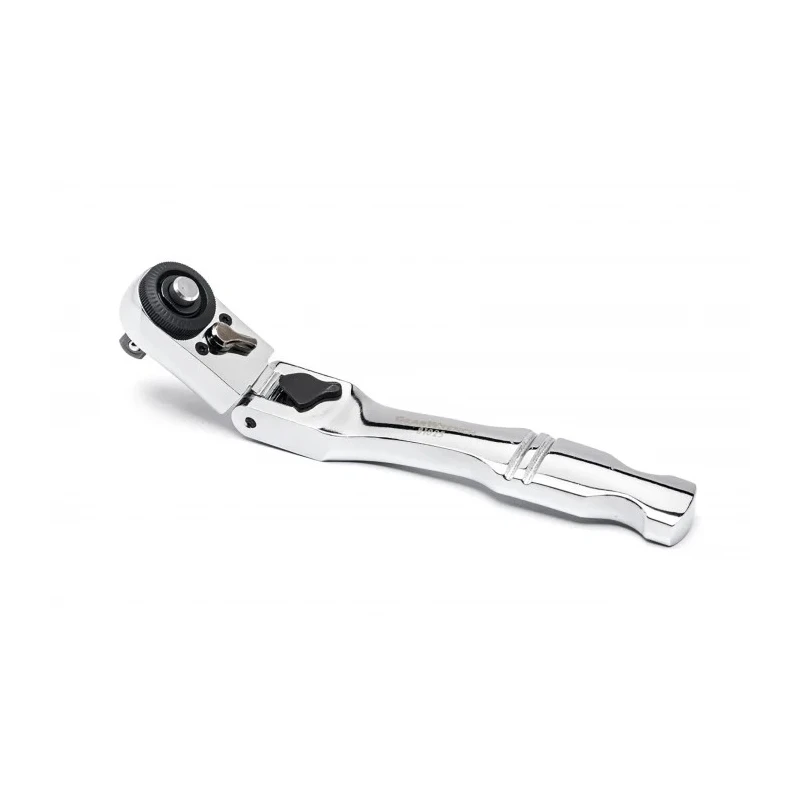 GearWrench 1/4 in Ratchet Socket Wrench with Ratchet Handle, Alloy Steel, Chrome Full Polish, 6in Overall 81025