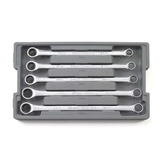 GearWrench 5-Piece 72-Tooth 12 Point XL GearBox Double Box Ratcheting Metric Spanner Set, 20-25 mm, Alloy Steel 85987