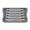 GearWrench 5-Piece 72-Tooth 12 Point XL GearBox Double Box Ratcheting Metric Spanner Set, 20-25 mm, Alloy Steel 85987