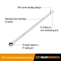 GearWrench 5-Piece 72-Tooth 12 Point XL GearBox Double Box Ratcheting Metric Spanner Set, 20-25 mm, Alloy Steel 85987
