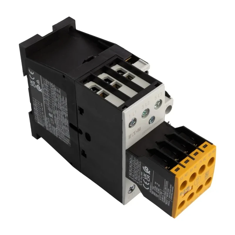 Eaton Safety Contactor 3-Pole 25 A 11 kW 230V, 240V AC Coil 191744 DILMS25-23(230V50HZ,240V60HZ)