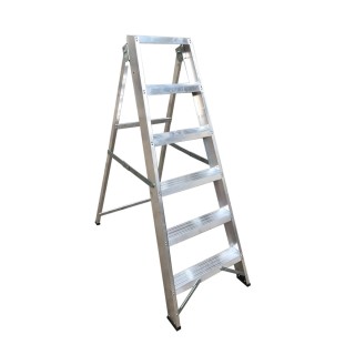 RS PRO Aluminium 6 Steps Step Ladder 1.26 m Open Length 187-4991