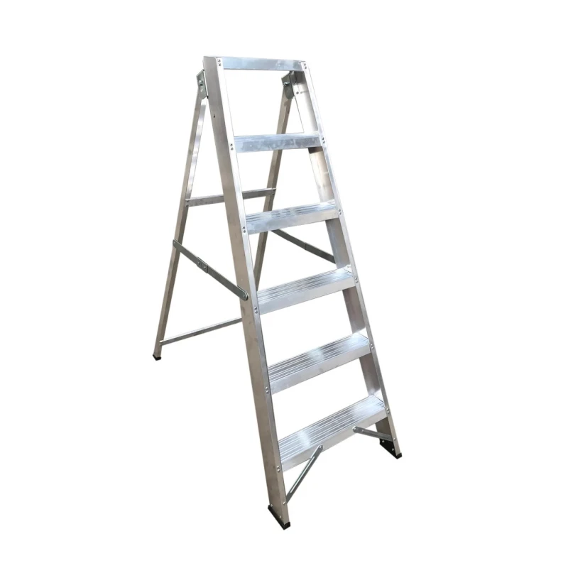 RS PRO Aluminium 6 Steps Step Ladder 1.26 m Open Length 187-4991