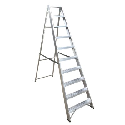 RS PRO Aluminium 10 Steps Step Ladder 2.17m Open Length 187-4993