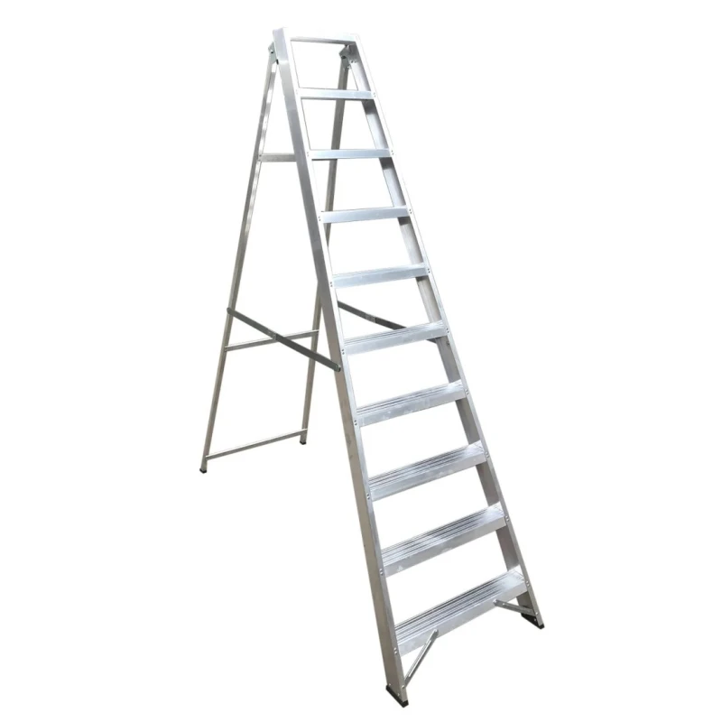 RS PRO Aluminium 10 Steps Step Ladder 2.17m Open Length 187-4993