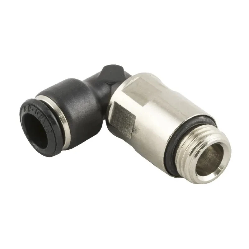 RS PRO Pneumatic Fitting 4mm Push-in, Male, 1/8 in G Thread, Nickel-Plated Brass, 20 Bar Max Pressure 187-5702