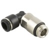 RS PRO Pneumatic Fitting 4mm Push-in, Male, 1/8 in G Thread, Nickel-Plated Brass, 20 Bar Max Pressure 187-5702