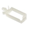 HellermannTyton Natural Polyamide 66 Cable Clip, 20 mm Max Bundle Diameter, Push-in Fixing, 15mm 151-75209 WPC20-PA66-NA