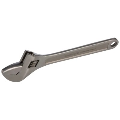 Bahco Adjustable Spanner, 24 mm Jaw Capacity, 200 mm Overall Length, Chrome Finish, Steel Handle SS001-200