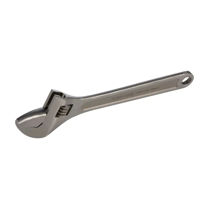 Bahco Adjustable Spanner, 24 mm Jaw Capacity, 200 mm Overall Length, Chrome Finish, Steel Handle SS001-200