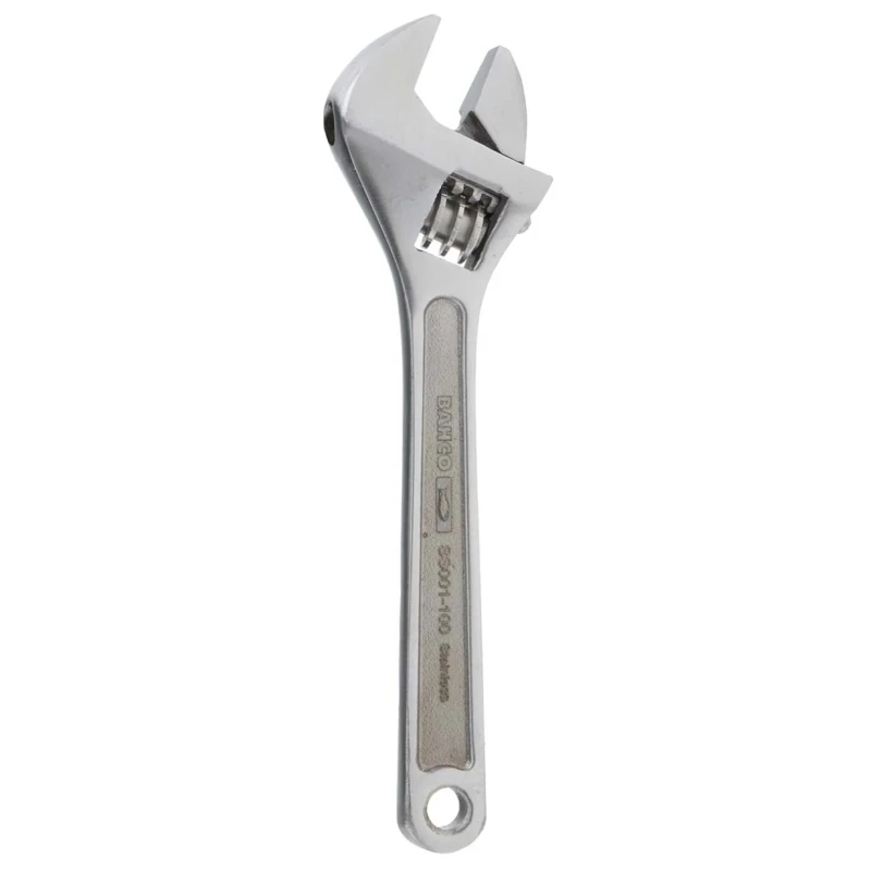 Bahco Adjustable Spanner Wrench with 13 mm Jaw Capacity, 100mm Overall Length, Chrome Steel Metal Handle SS001-100