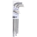 Bahco 9 Piece L Metric Hex Key Set Stainless Steel Long Arm Hex Ball End 1.5 to 10 mm BE-9770I