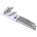 Bahco 9 Piece L Metric Hex Key Set Stainless Steel Long Arm Hex Ball End 1.5 to 10 mm BE-9770I