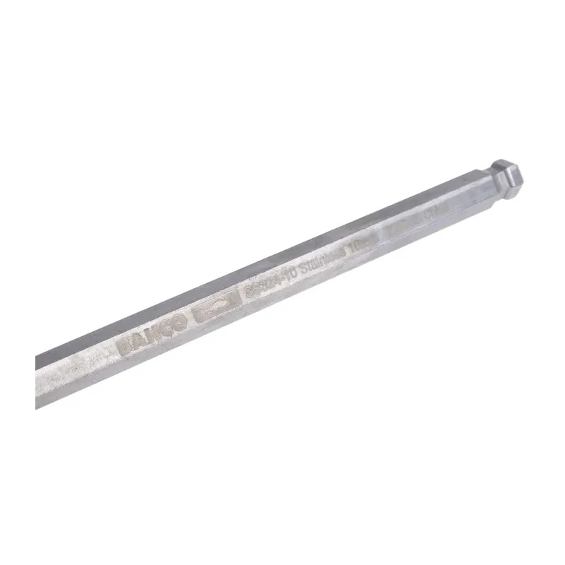 Bahco 9 Piece L Metric Hex Key Set Stainless Steel Long Arm Hex Ball End 1.5 to 10 mm BE-9770I