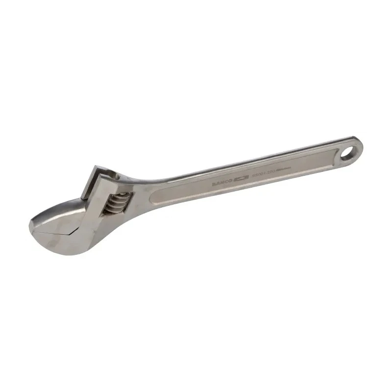 Bahco 30 mm Jaw Capacity Adjustable Spanner 250mm Overall Length Metal Handle SS001-250
