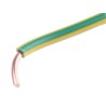 RS PRO Green Yellow Hook Up Wire 13 AWG Annealed Copper Conductor PVC Insulation 600V 70°C 100m 359-071