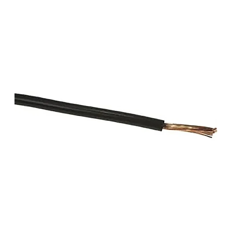 RS PRO Black Hook Up Wire 11 AWG 7x0.85 mm Core Strands 4.8 mm Diameter 100 m Length Polyvinyl Chloride 359-166