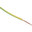 RS PRO Yellow Green Hook Up Wire 13 AWG 7x0.67 mm Stranded Annealed Copper PVC Insulated 100 m 600 V BR Series 359-122