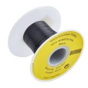 RS PRO Black Hook Up Wire, 30 AWG, 1 x 0.25 mm Core Strands, 100 m Length, Ethylene Tetrafluoroethylene Jacket 359-857