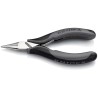 Knipex 1-Piece Long Nose Plier Round Tip 115mm Overall Length, 22.5mm Jaw ESD Safe 35 22 115 ESD