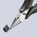 Knipex 1-Piece Long Nose Plier Round Tip 115mm Overall Length, 22.5mm Jaw ESD Safe 35 22 115 ESD